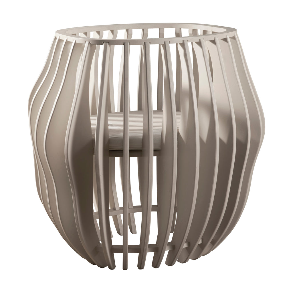 NW14001MW,Nursery Works,Gradient Crib in Moon White