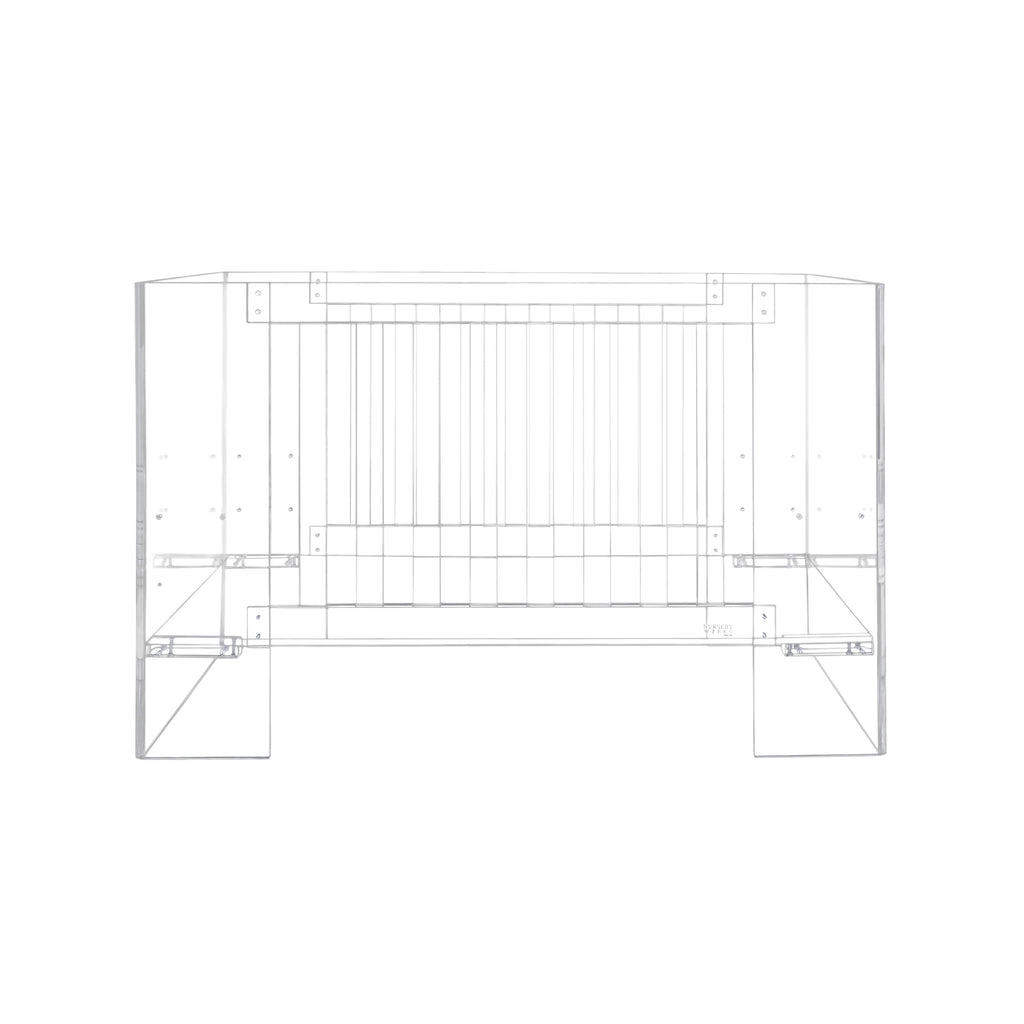 S1000CA,Vetro Crib In Clear Acrylic