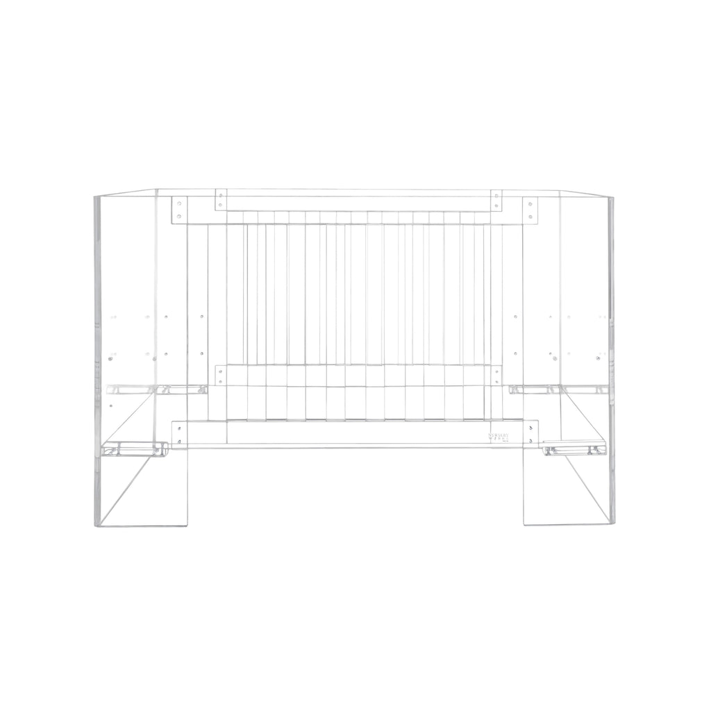 S1000CA,Nursery Works,Vetro Crib In Clear Acrylic