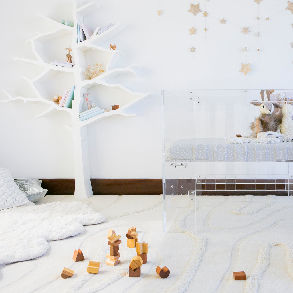 8126W,Nursery Works,Tree Bookcase in White Finish