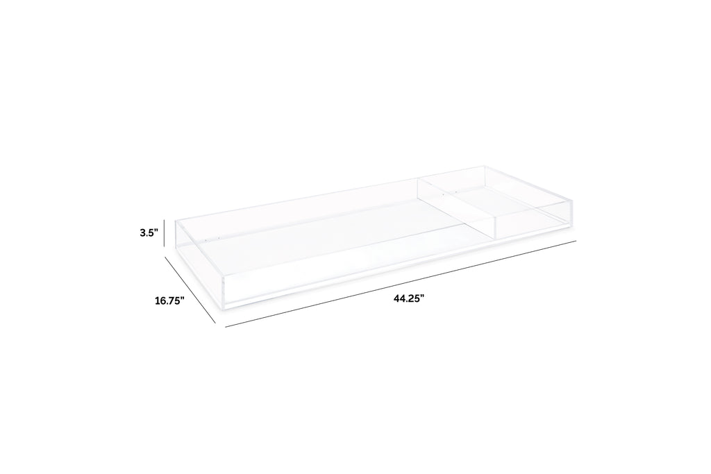 NW25419CK,Acrylic Changing Tray in Clear Acrylic