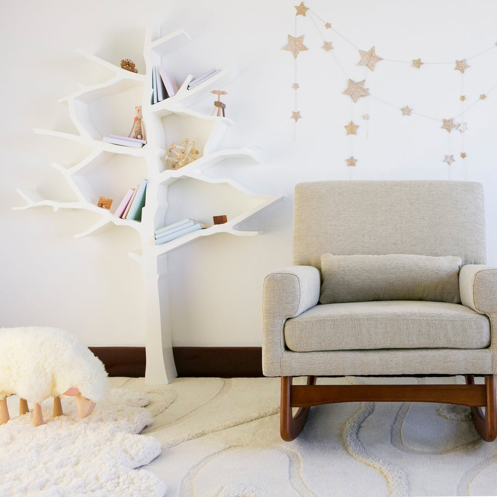 8126W,Nursery Works,Tree Bookcase in White Finish