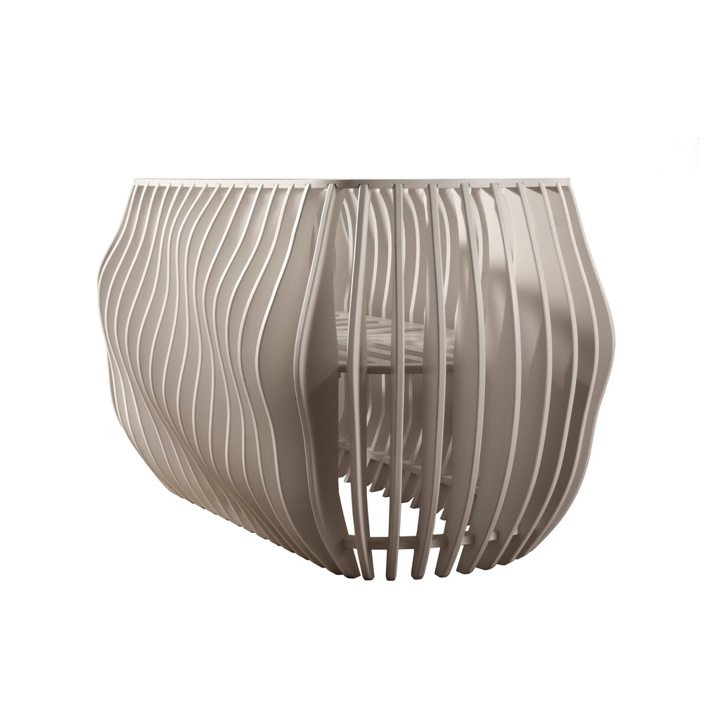 NW14001MW,Nursery Works,Gradient Crib in Moon White