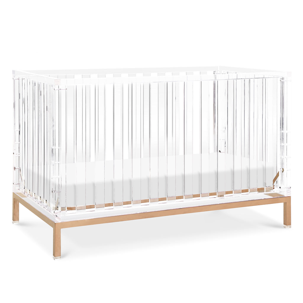 NW3801KGLD,Nursery Works,Luma Crib in Acrylic and Rose Gold