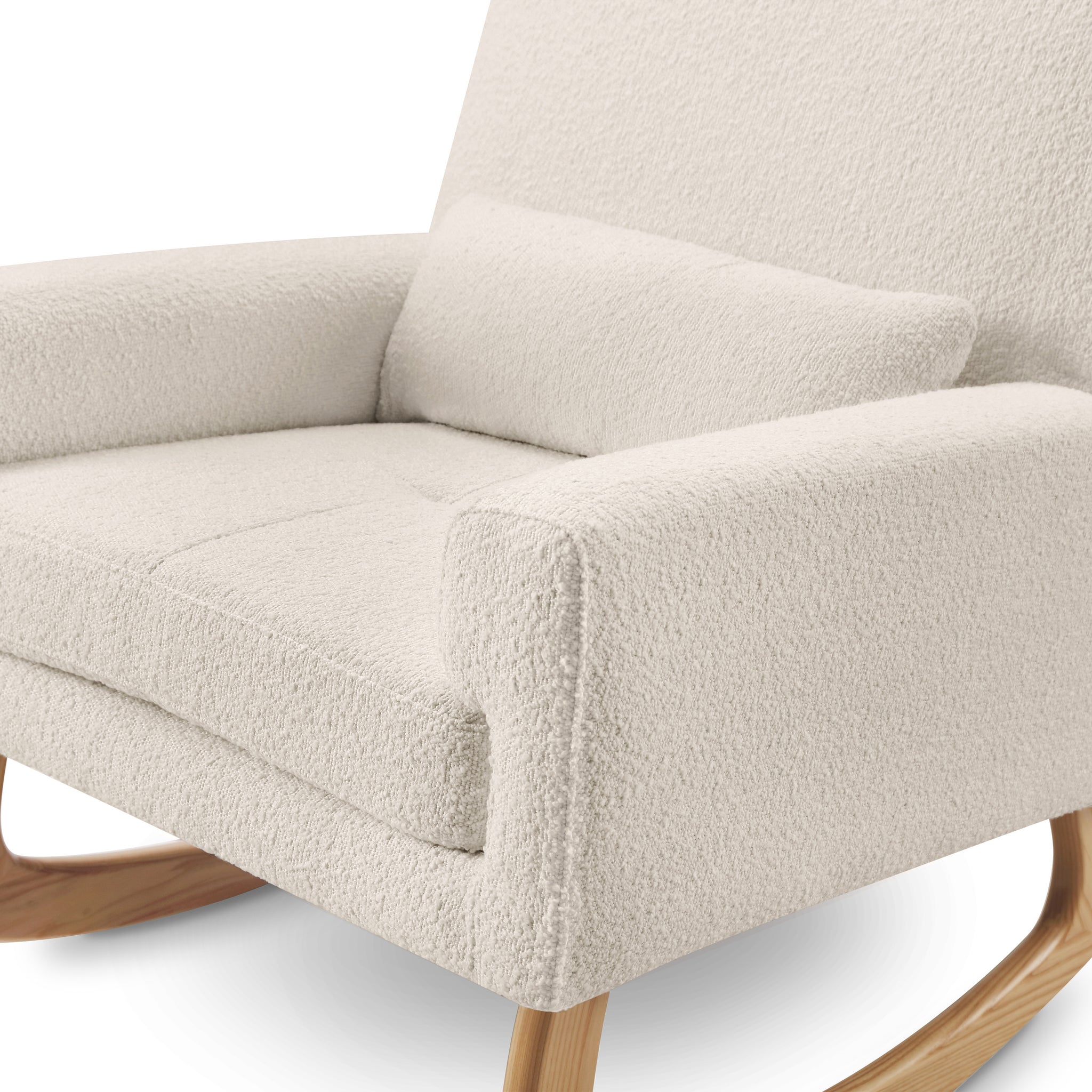 Pink Boucle Rocker Nursery Works Sleepytime Rocker in Boucle