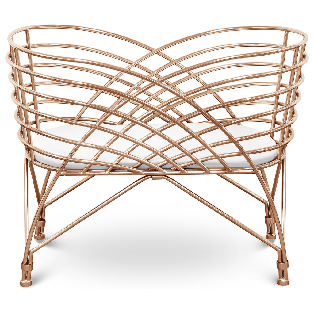 NW16734RGLD,Aura Metal Bassinet in Rose Gold