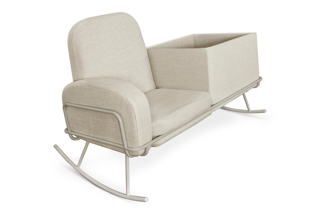 NW11888OM,Nursery Works,Ami Rocker in Oatmeal Linen