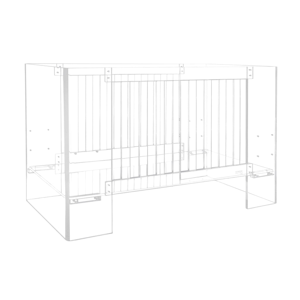 S1000DS,Vetro Crib in Shadow Finish Clear Acrylic
