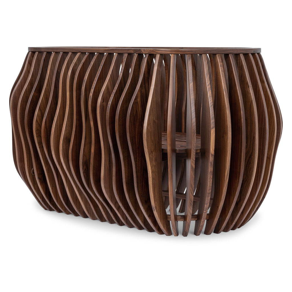 NW14001MW,Nursery Works,Gradient Crib in Moon White Walnut
