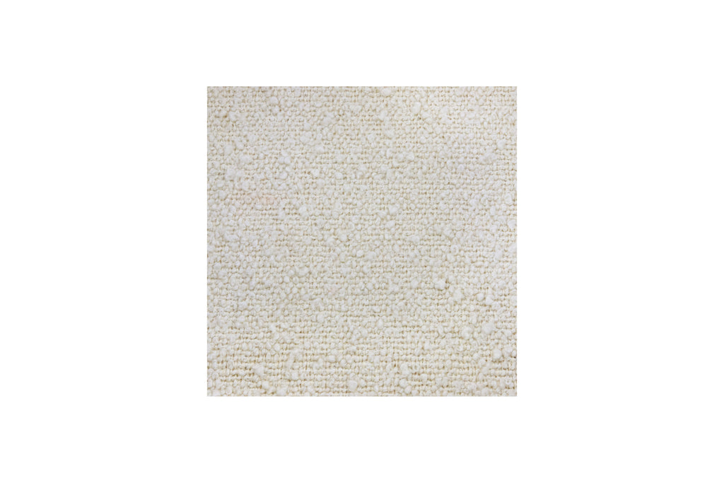 MDBFABRIC107,Nursery Works,Nursery Works - Black Boucle (BKB) SWATCH Ivory Boucle